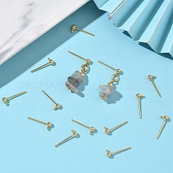 Застежки для круглых латунных сережек-гвоздиков&nbsp;XGR0050G-38G