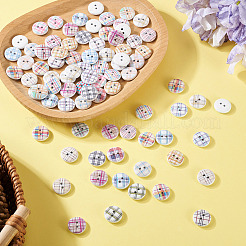 Окрашенные деревянные пуговицы &nbsp;BUTT-TAC0010-05