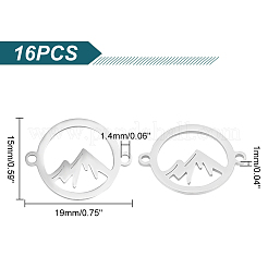 16 шт. подвески-соединители из нержавеющей стали 201 с лазерной резкой&nbsp;STAS-UN0040-98