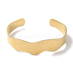 Браслеты-манжеты из нержавеющей стали 304 для женщин&nbsp;BJEW-I315-01G