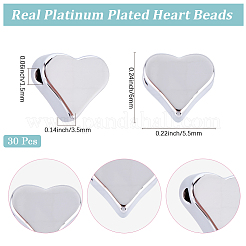 30 шт. Латунные бусины&nbsp;KK-BBC0022-37