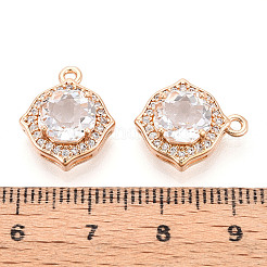 Латунные микро проложить кубического циркония подвески&nbsp;KK-T076-04KCG-02