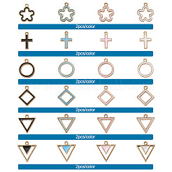 Подвески из эмали и сплава&nbsp;ENAM-TA0002-05G