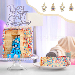 8шт 2 стиля латунные микропаве кубические циркониевые подвески&nbsp;KK-DC0003-16