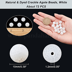 Бусины из натурального и окрашенного кракле-агата arricraf&nbsp;G-AR0003-41B-10mm