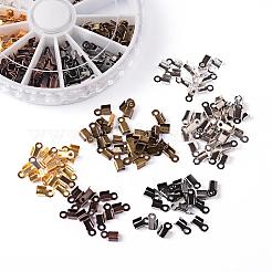 1 коробка 6 цвета железные складные обжимные концы&nbsp;IFIN-X0016-B