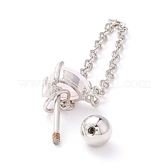 Серьги в форме сердца кошачий глаз хрящ для женщин&nbsp;EJEW-A065-11P