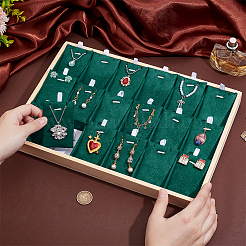 Деревянное ожерелье 18 сетка штабелируемый поднос для демонстрации подвесок&nbsp;NDIS-WH0010-28