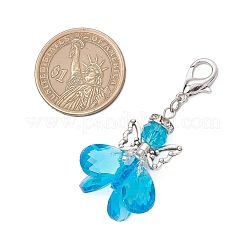 Стеклянные подвески в виде ангела&nbsp;HJEW-MZ00260-05