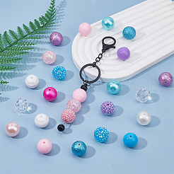 60шт акриловые бусины&nbsp;OACR-WH0001-08C