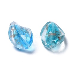 Бусины ручной работы бусины золотого песка&nbsp;LAMP-S029-20x15mm-M