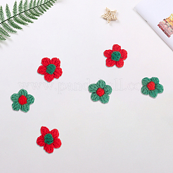 30 шт. 2-х цветные аксессуары для украшений из гребенного хлопка&nbsp;AJEW-CP0009-40