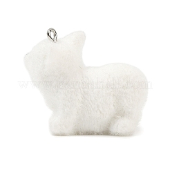 Флокированные подвески из непрозрачной смолы&nbsp;RESI-I353-02P-07