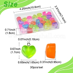 30шт подвески из прозрачной смолы&nbsp;RESI-FS0001-83