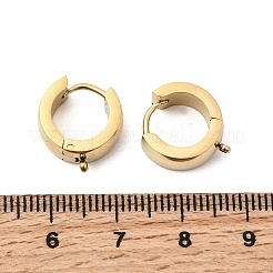 Фурнитура для сережек-колец Huggie Hoop из нержавеющей стали 304&nbsp;STAS-C161-04G