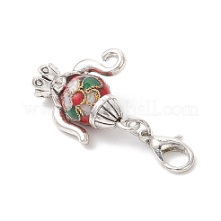 8 шт. 8-цветный чайник из сплава и латунной эмали&nbsp;HJEW-JM03911