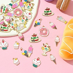 40шт 10 стиля подвески из сплава с эмалью&nbsp;ENAM-YW0004-16