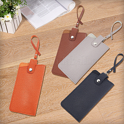 4 шт. 4-х цветный футляр для очков из искусственной кожи&nbsp;AJEW-CN0004-99A