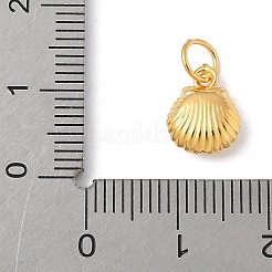 Подвески из чистого серебра в форме полых ракушек с соединительными кольцами&nbsp;LS-STER-R013-02G