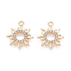 Подвески из сплава со стразами&nbsp;PALLOY-T091-20M-G