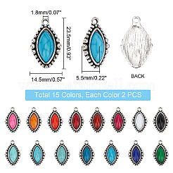 30шт 15 цвета подвески из цинкового сплава&nbsp;FIND-PH0005-65