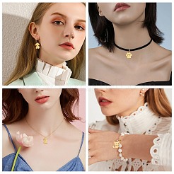 12 шт. 6 стиля 201 нержавеющая сталь подвески в виде котенка&nbsp;STAS-SC0002-56G