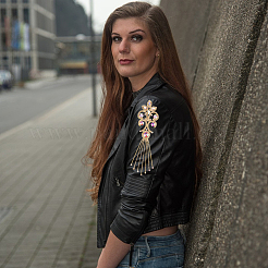 Сварная аппликация из латуни и железа&nbsp;DIY-WH20048-025C