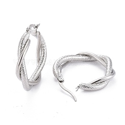 Серьги-кольца из нержавеющей стали 304&nbsp;LS-EJEW-F257-17P