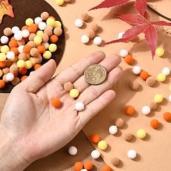 400 шт. шарики-помпоны из полиэстера 4 цветов&nbsp;DIY-SC0031-37D