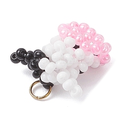 Подвески в виде коровы из стеклянного бисера&nbsp;PALLOY-MZ01002