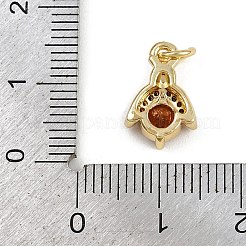 Подвески из микрофибры в форме насекомых из латуни с кубическим цирконием&nbsp;LS-KK-Z123-10G