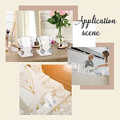 Прозрачные акриловые подставки с наклонной спинкой&nbsp;LS-NDIS-WH0006-13