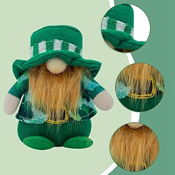 2 шт. 2 стиля День Святого Патрика тканевый гном безликая кукла&nbsp;DJEW-GF0001-63