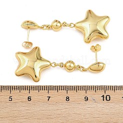 Серьги-гвоздики из нержавеющей стали 304&nbsp;LS-EJEW-P325-04A-G