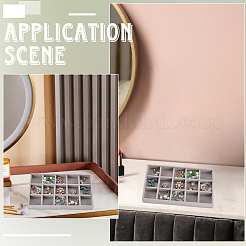 15 прямоугольная деревянная сетка&nbsp;LS-AJEW-WH20054-062G-02