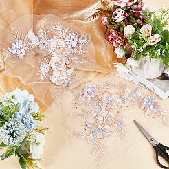 3d ткань из полиэстера с компьютерной вышивкой&nbsp;DIY-WH0320-54A