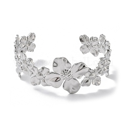 Браслеты-манжеты из нержавеющей стали 304 для женщин&nbsp;BJEW-Z078-10P