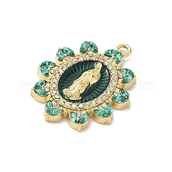 Эмаль из нержавеющей стали 304 с подвесками из хрустальных страз&nbsp;STAS-G371-03G-02