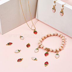 72шт 2 цвета светлые позолоченные подвески из сплава с эмалью&nbsp;ENAM-FH0001-87