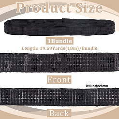 Полиэстер с ПВХ-пайетками&nbsp;OCOR-WH20050-015A