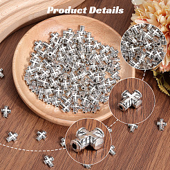 120 шт. бусины из сплава в тибетском стиле&nbsp;TIBEB-SP0001-10