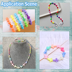 300 шт. Непрозрачные акриловые бусины&nbsp;SACR-SP0001-03