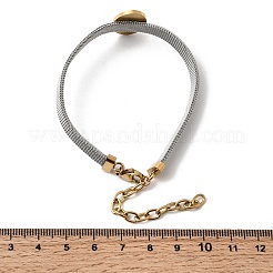 Женские браслеты с изображением Девы Марии из нержавеющей стали 304&nbsp;BJEW-K295-01B-GP