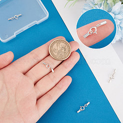 4 комплект из 925 застежек-колец из стерлингового серебра&nbsp;STER-BBC0001-45A