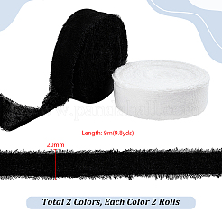 4 рулон 2-х цветной хлопковой и льняной ленты&nbsp;OCOR-PH0007-06