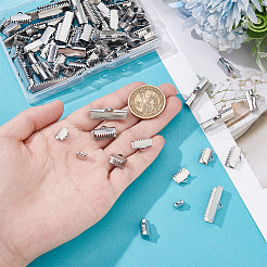 120 шт. 6 стиля 304 нержавеющая сталь ленточный обжимной наконечник&nbsp;STAS-UN0063-91P