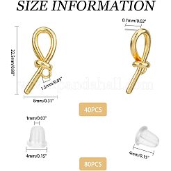 40 шт. Сплав серьги-гвоздики&nbsp;FIND-FH0005-75