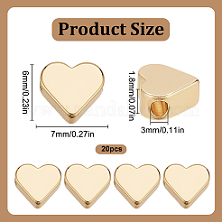 20 шт. Латунные бусины&nbsp;KK-LP0001-01