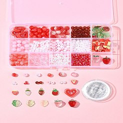 Акриловые бусины с АБС-пластиком&nbsp;DIY-FS0007-55