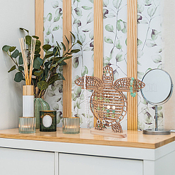 Деревянные подставки для сережек в виде морских черепах&nbsp;EDIS-WH0001-07